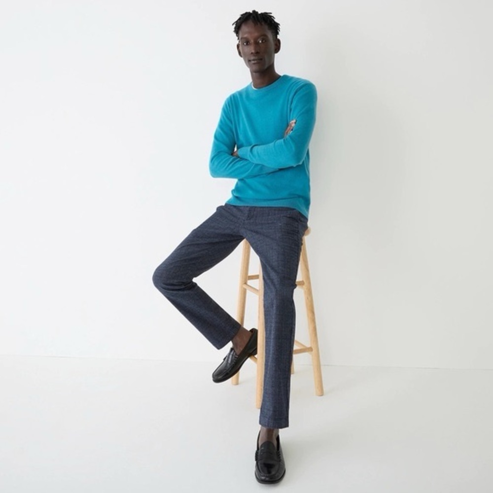 J crew 484 Slim-fit brushed twill pant in plaid